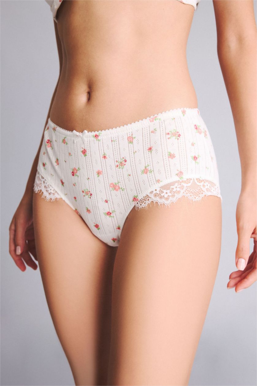 WOMAN Rose Woman Lace Detail Slip Panty