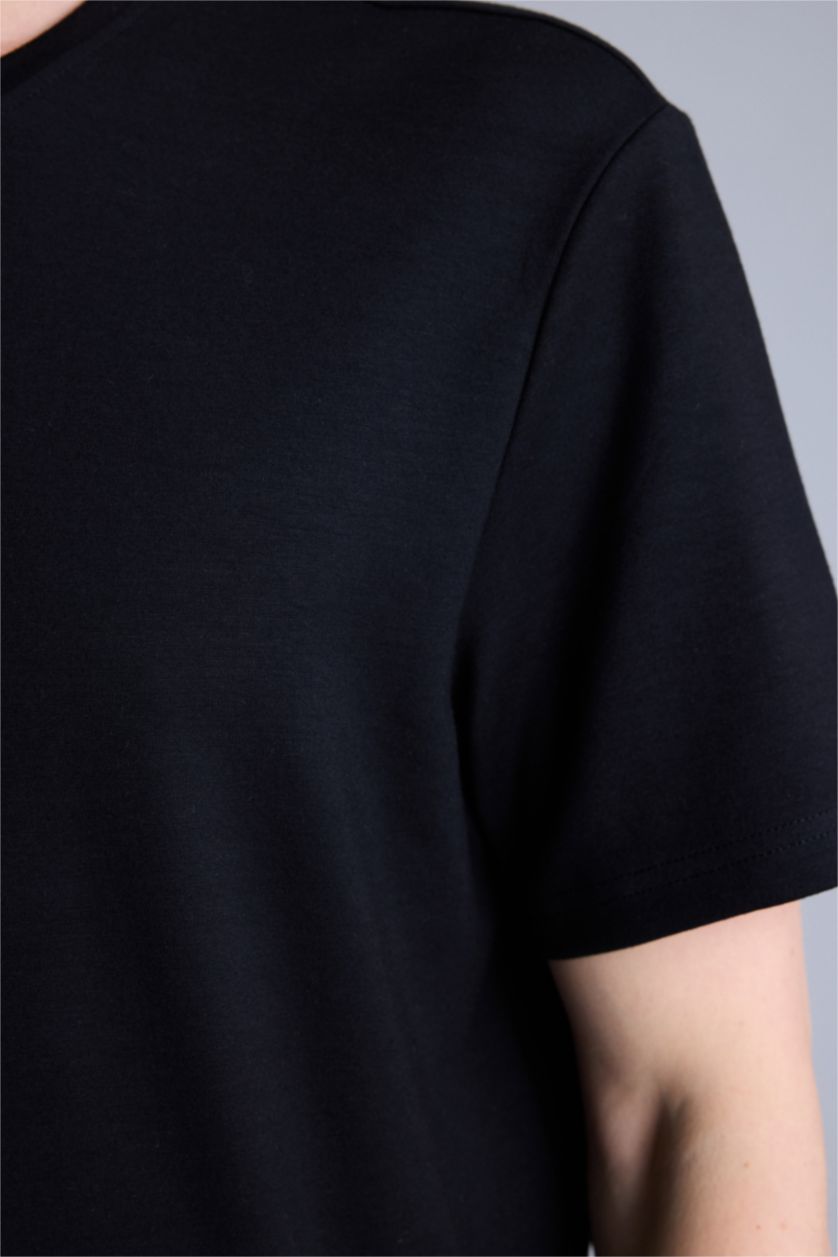 Erkek Siyah Kısa Kollu Tişört