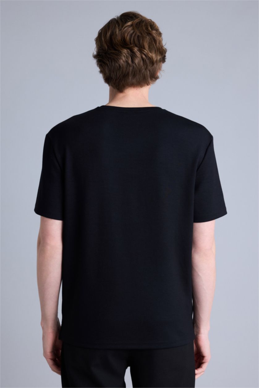 Erkek Siyah Kısa Kollu Tişört