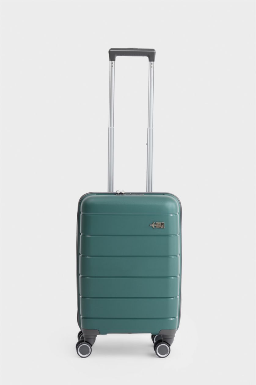 Kadın Yeşil Unisex Sert Kapaklı Valiz