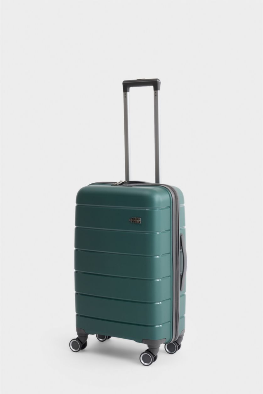 Kadın Yeşil Unisex Sert Kapaklı Valiz