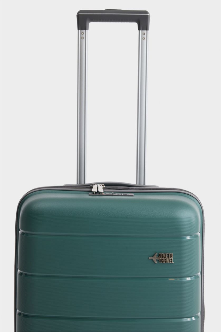 Kadın Yeşil Unisex Sert Kapaklı Valiz