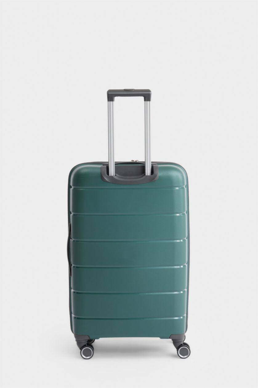 Kadın Yeşil Unisex Sert Kapaklı Valiz