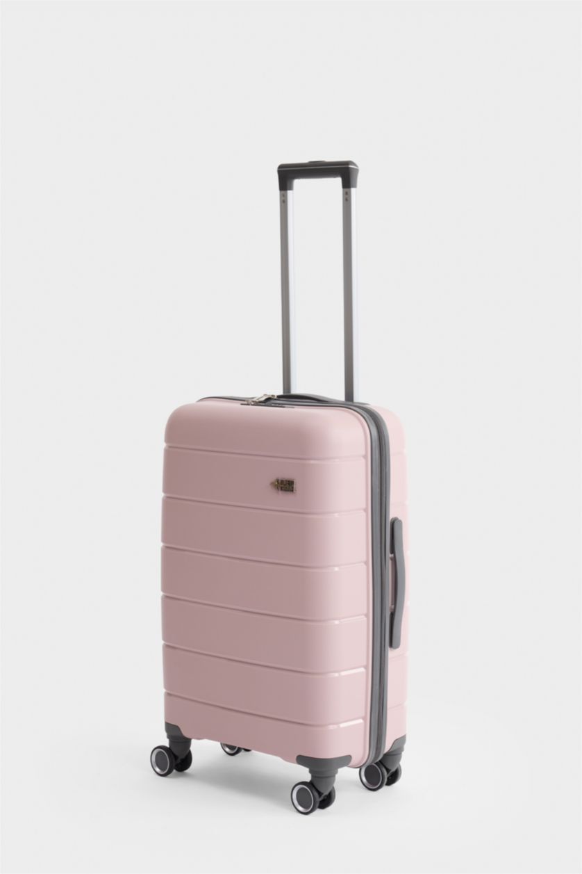 Kadın Pembe Orta Unisex Sert Kapaklı Valiz