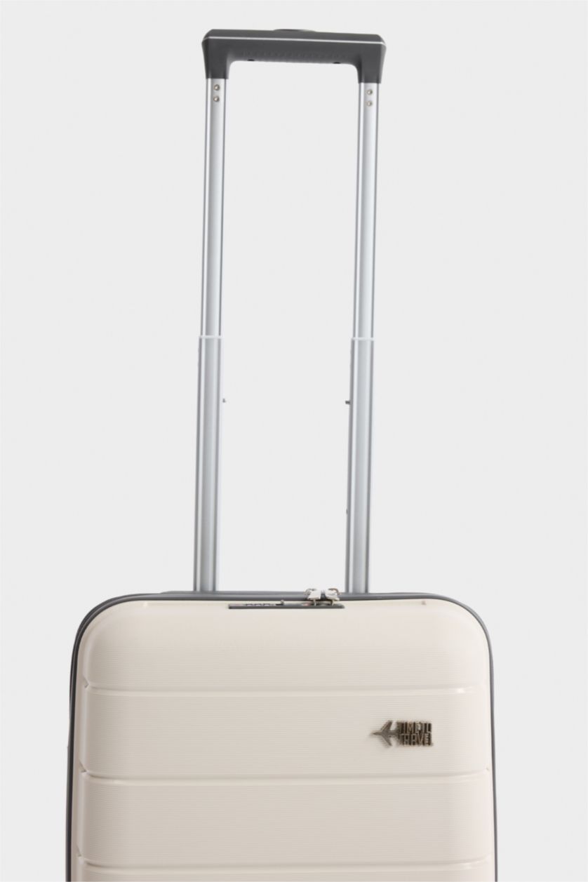 Kadın Beyaz Unisex Sert Kapaklı Valiz