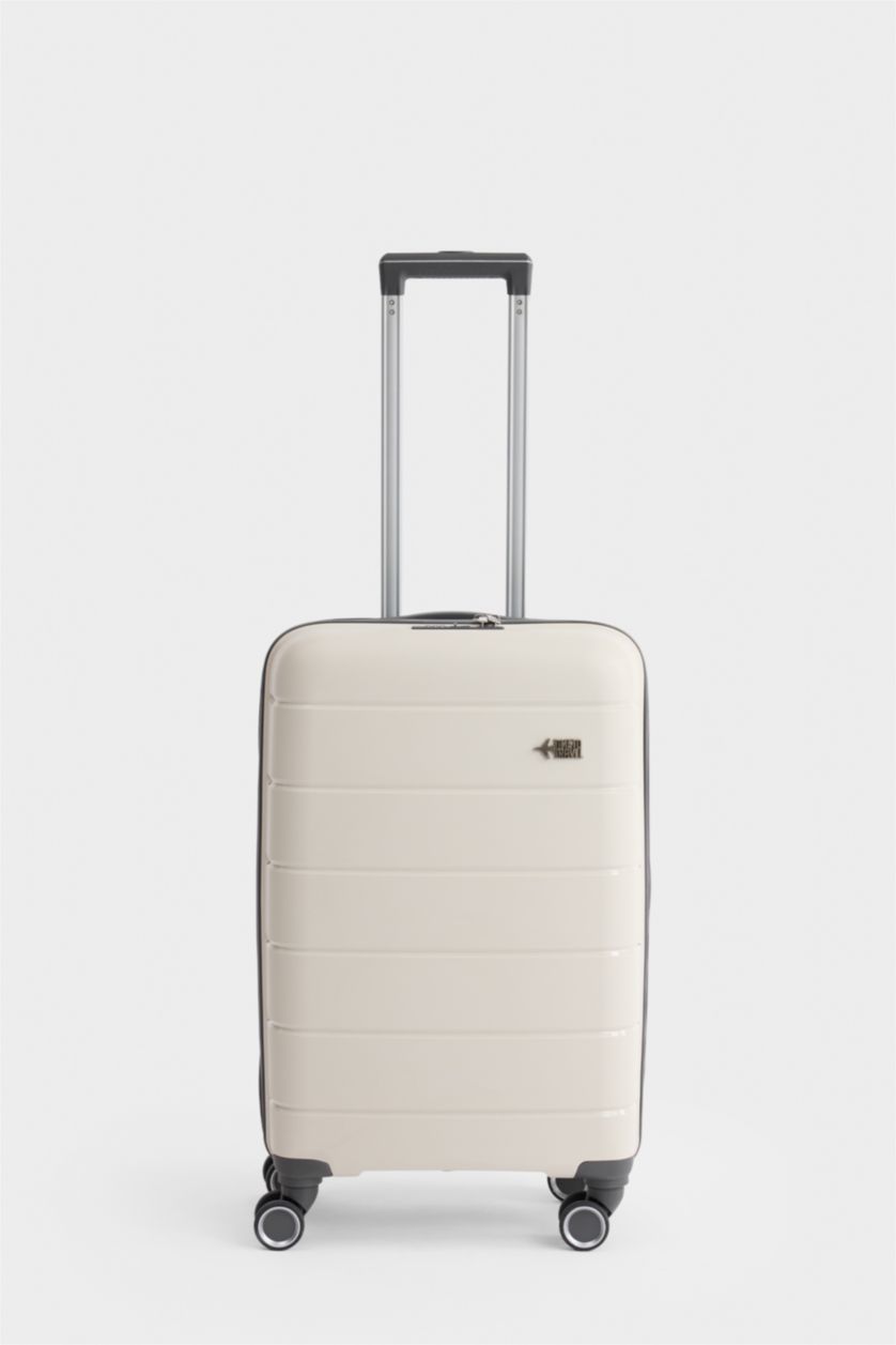 Kadın Beyaz Unisex Sert Kapaklı Valiz