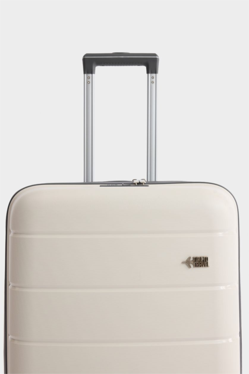 Kadın Beyaz Unisex Sert Kapaklı Valiz