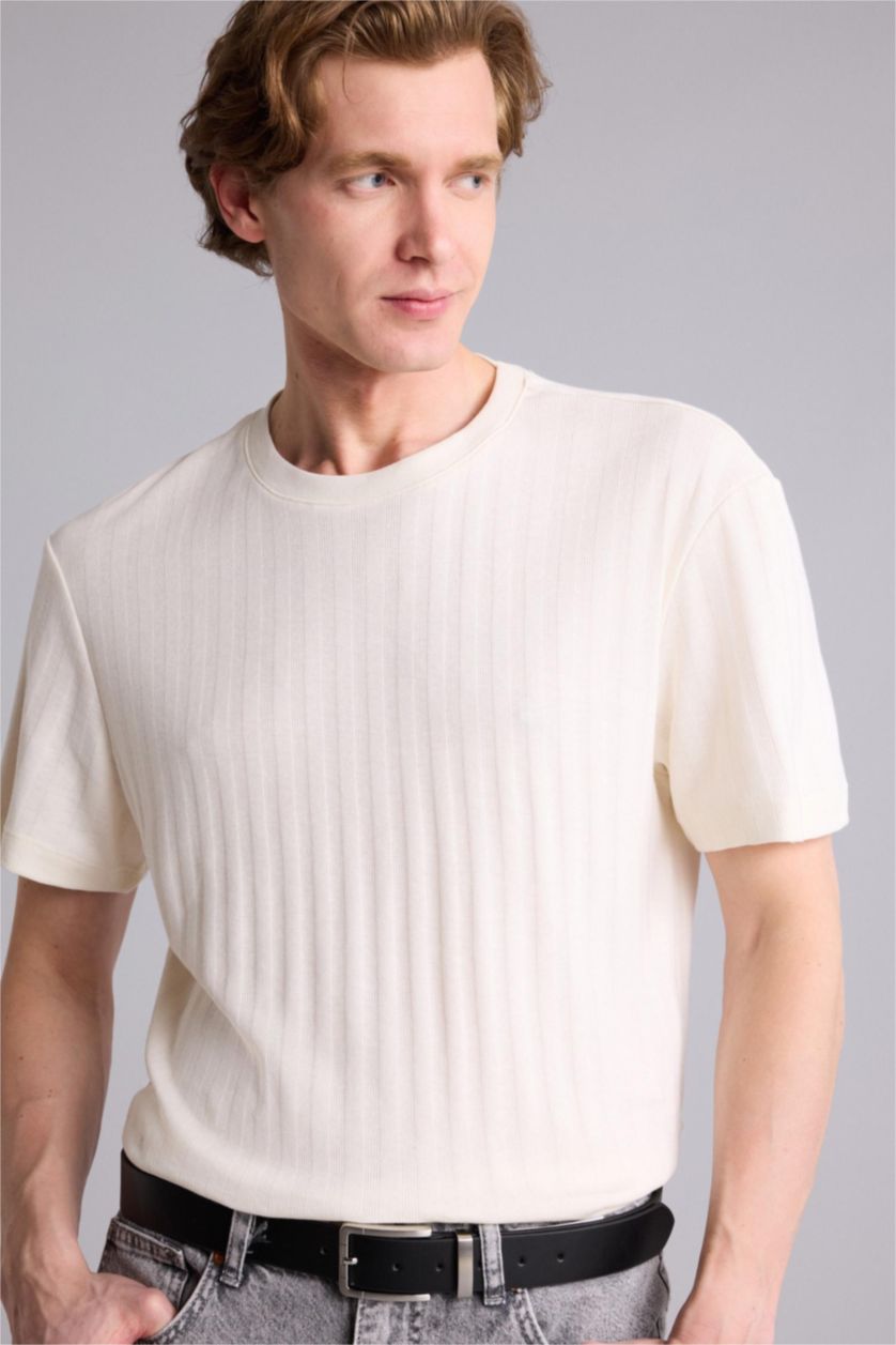 MAN Ecru Man Short Sleeve T-Shirt