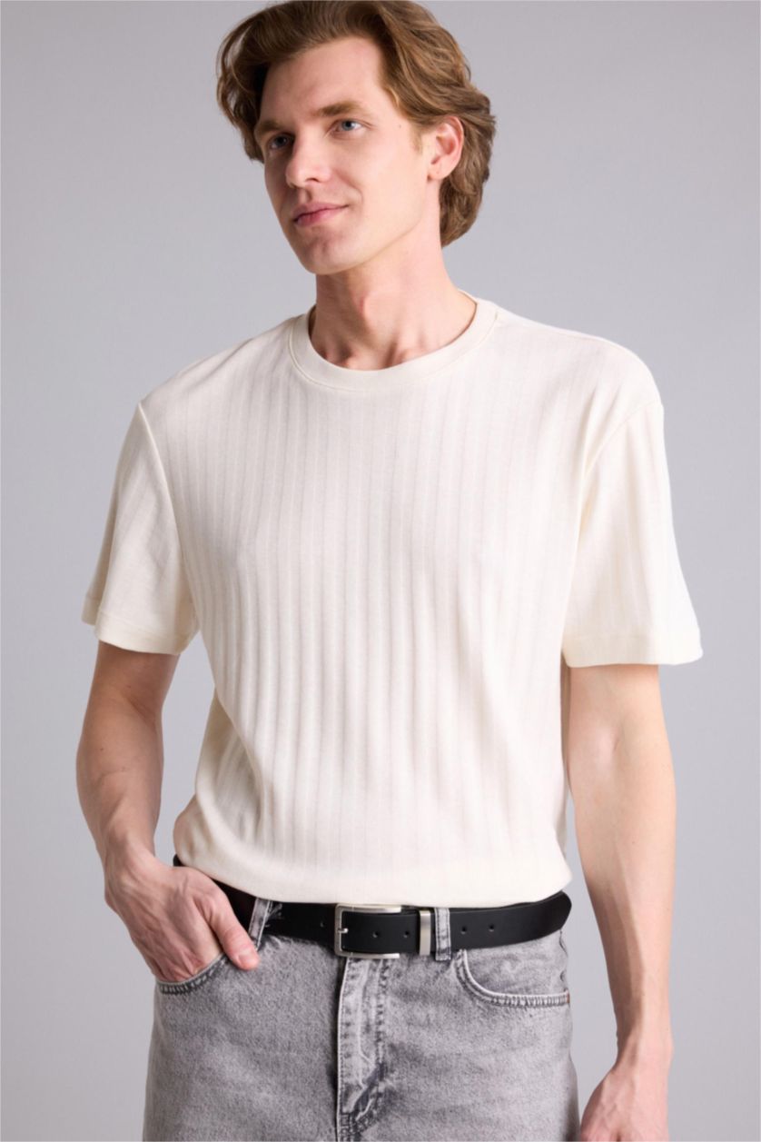 MAN Ecru Man Short Sleeve T-Shirt