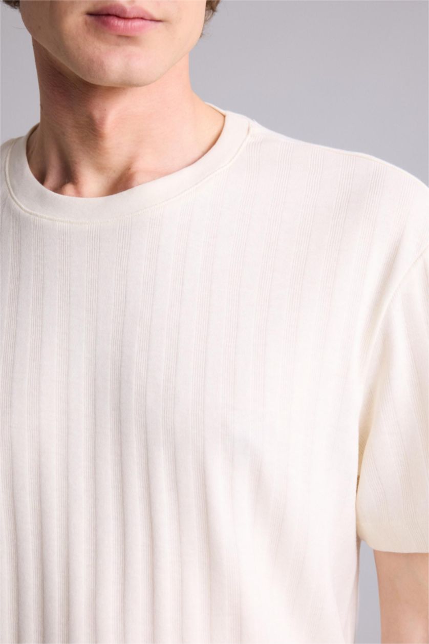 MAN Ecru Man Short Sleeve T-Shirt