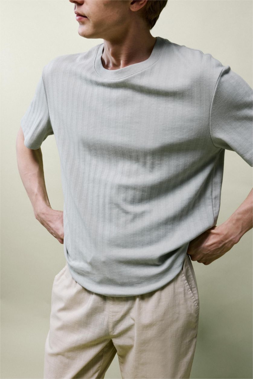 رجال نعناع تيشيرت نص ردن قصة عادية