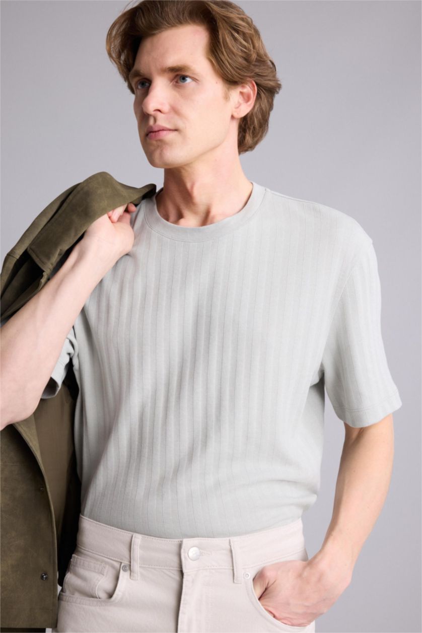 رجال نعناع تيشيرت نص ردن قصة عادية