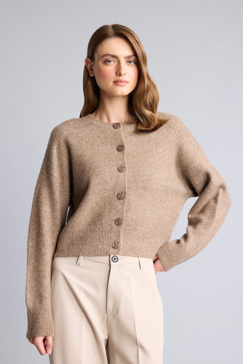 Әйелдерге ашық реңк Regular Fit кардиган