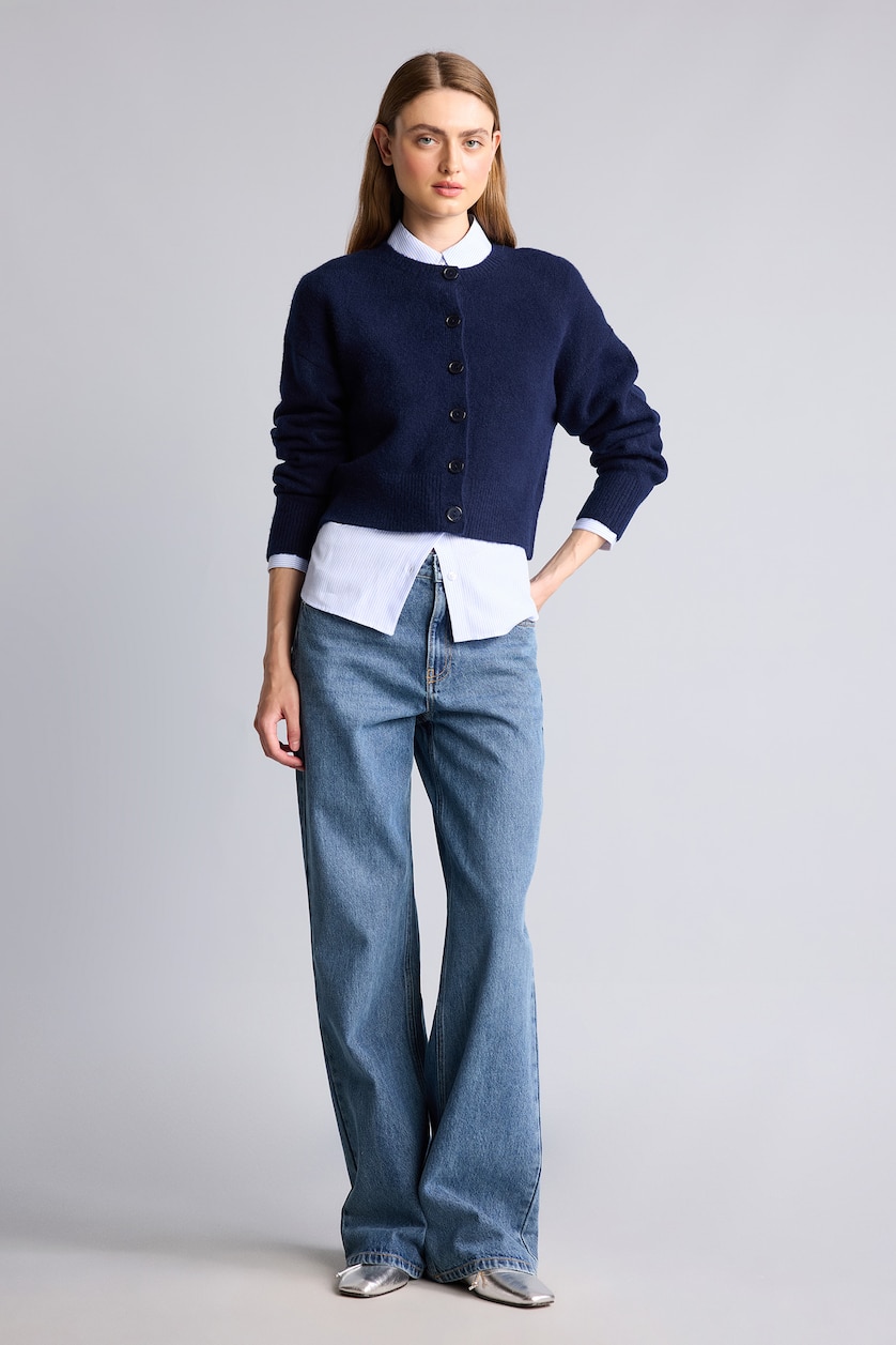 Әйелдерге әскери-теңіз Regular Fit кардиган
