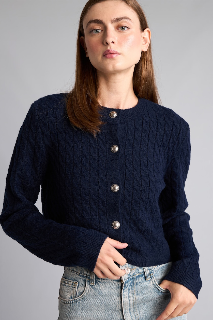 Әйелдерге әскери-теңіз Regular Fit кардиган