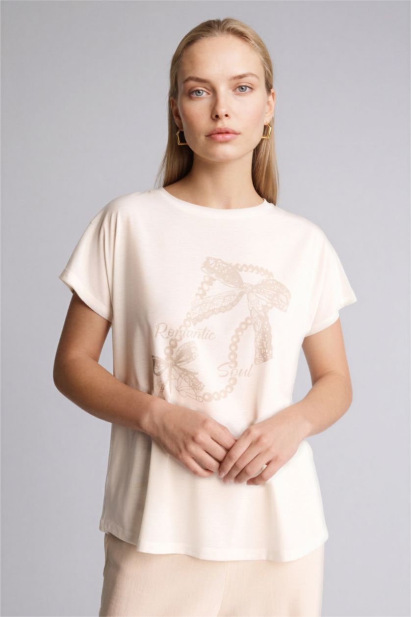 حريمي بيج فاتح Woman Short Sleeve T-Shirt