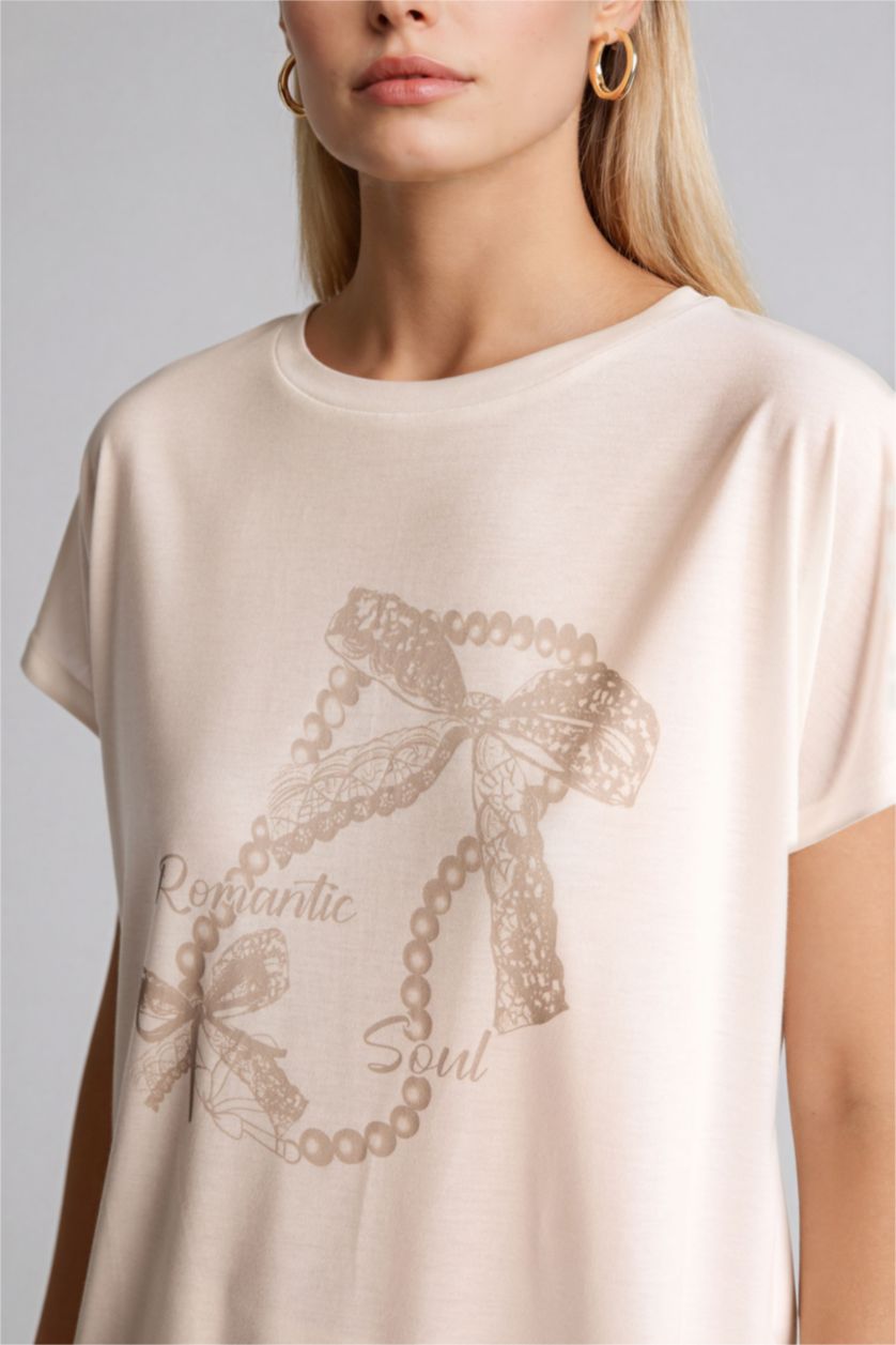 حريمي بيج فاتح Woman Short Sleeve T-Shirt