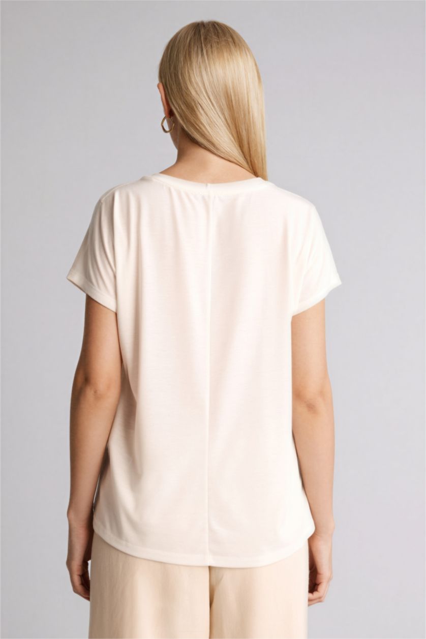 حريمي بيج فاتح Woman Short Sleeve T-Shirt