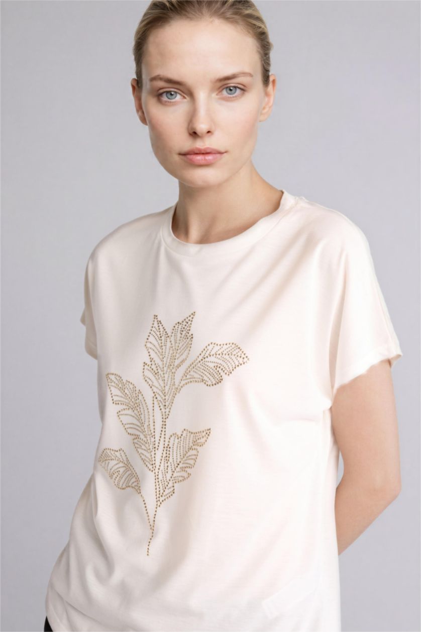 WOMAN Ecru Woman Short Sleeve T-Shirt