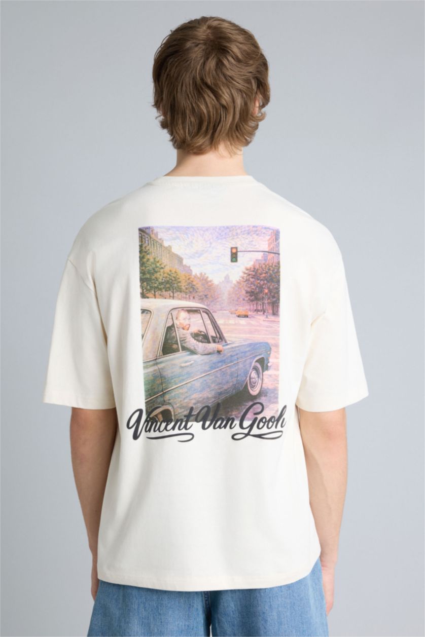 Man Ecru Man Short Sleeve T-Shirt