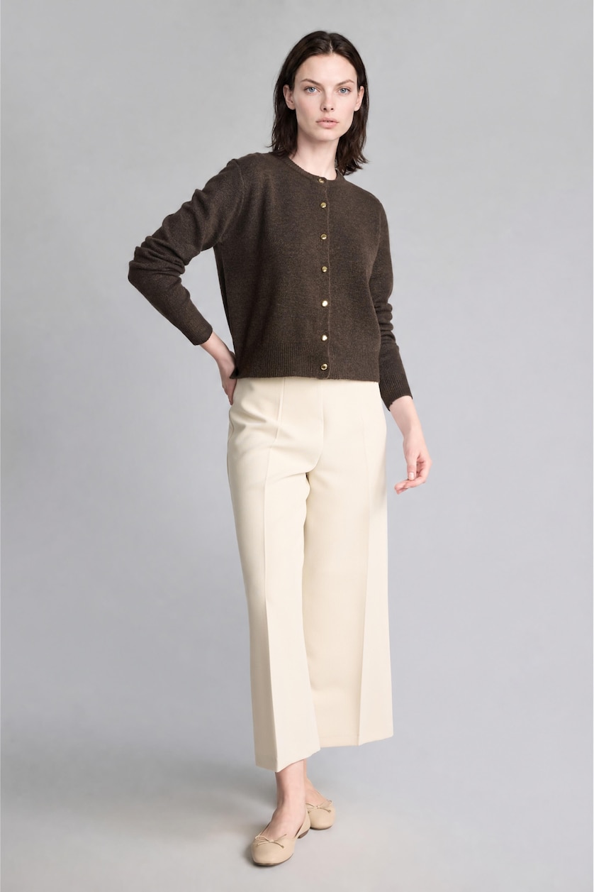 Әйелдерге Қоңыр Regular Fit кардиган