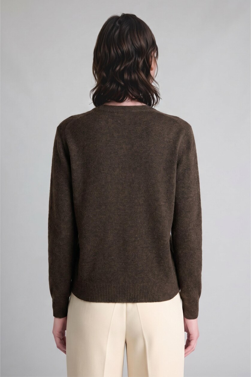 Әйелдерге Қоңыр Regular Fit кардиган