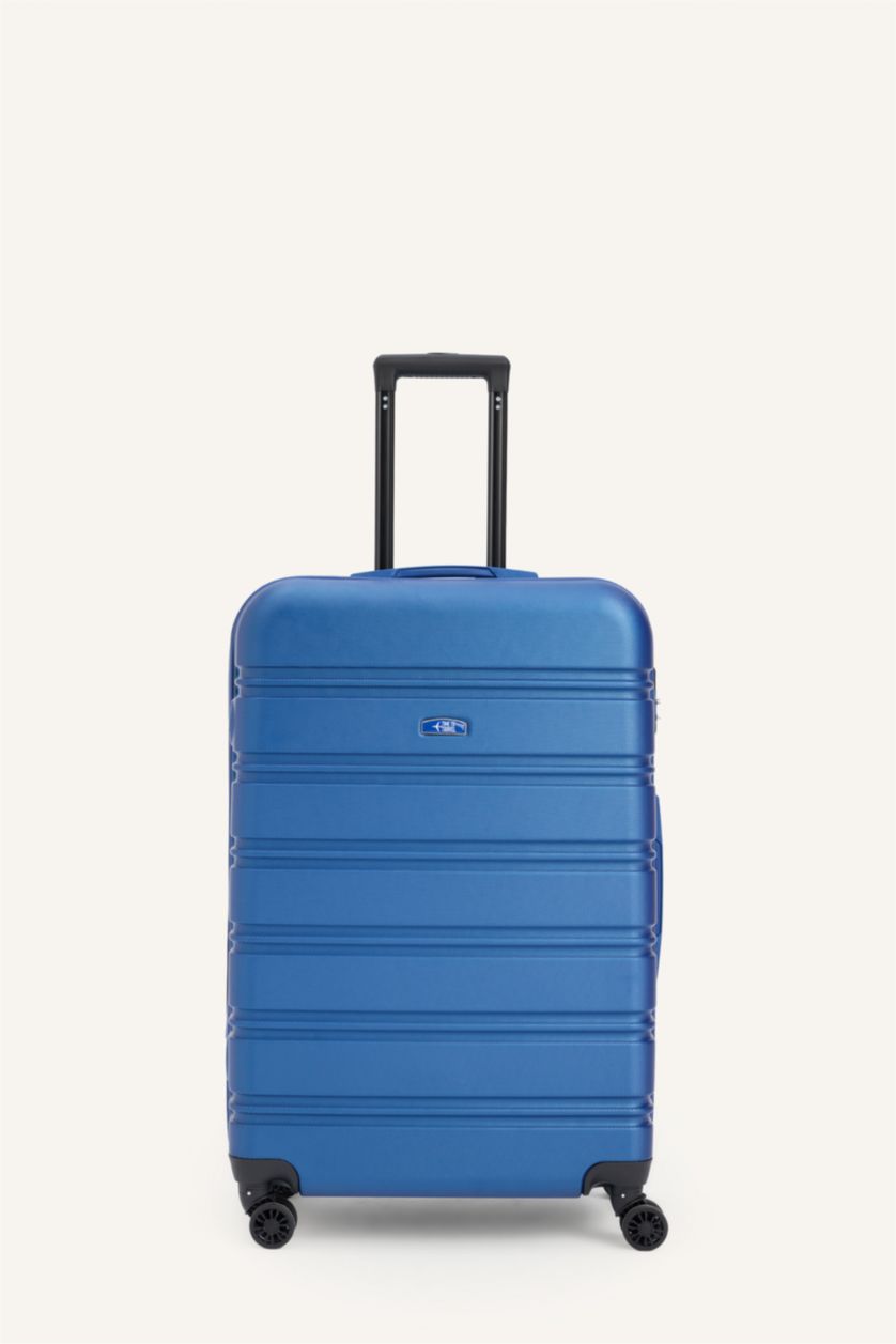 Kadın Mavi Büyük Unisex Sert Kapaklı Büyük Boy Valiz