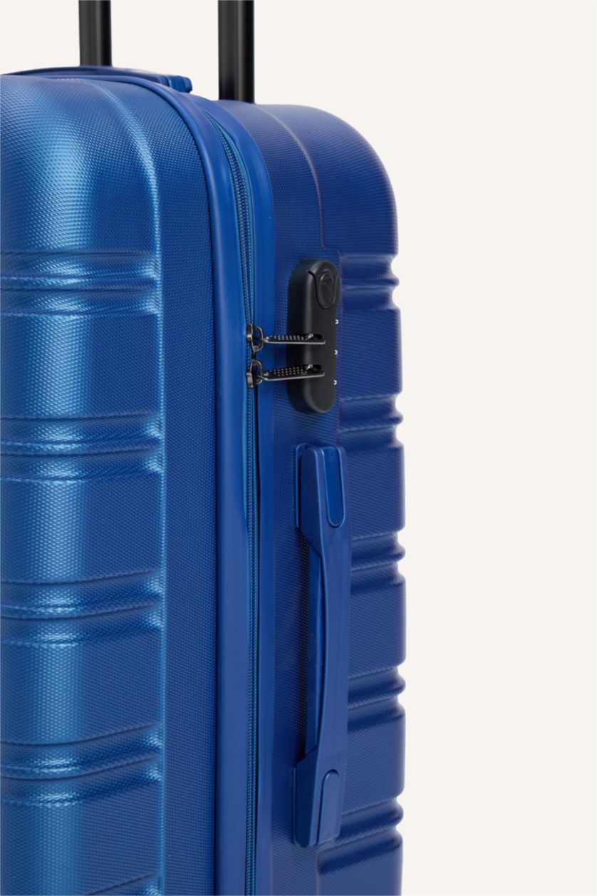 Kadın Mavi Orta Unisex Sert Kapaklı Büyük Boy	 Valiz