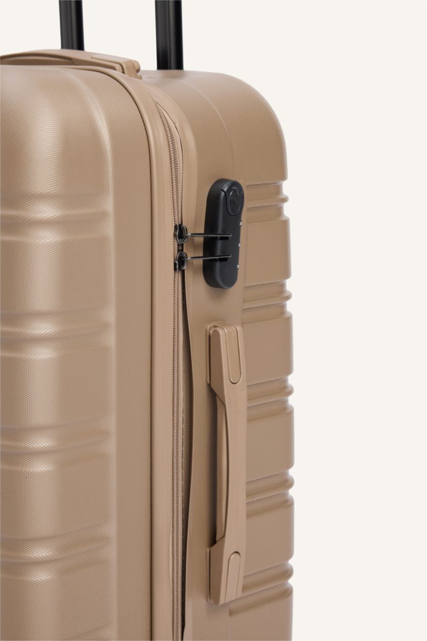 Kadın Vison Orta Unisex Sert Kapaklı Büyük Boy Valiz