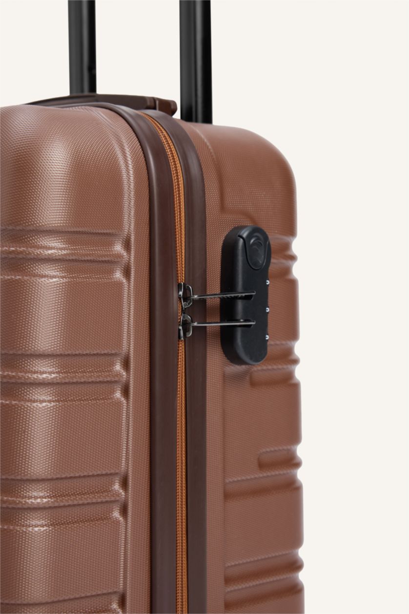 Kadın Kahve Unisex Sert Kapaklı Büyük Boy	 Valiz