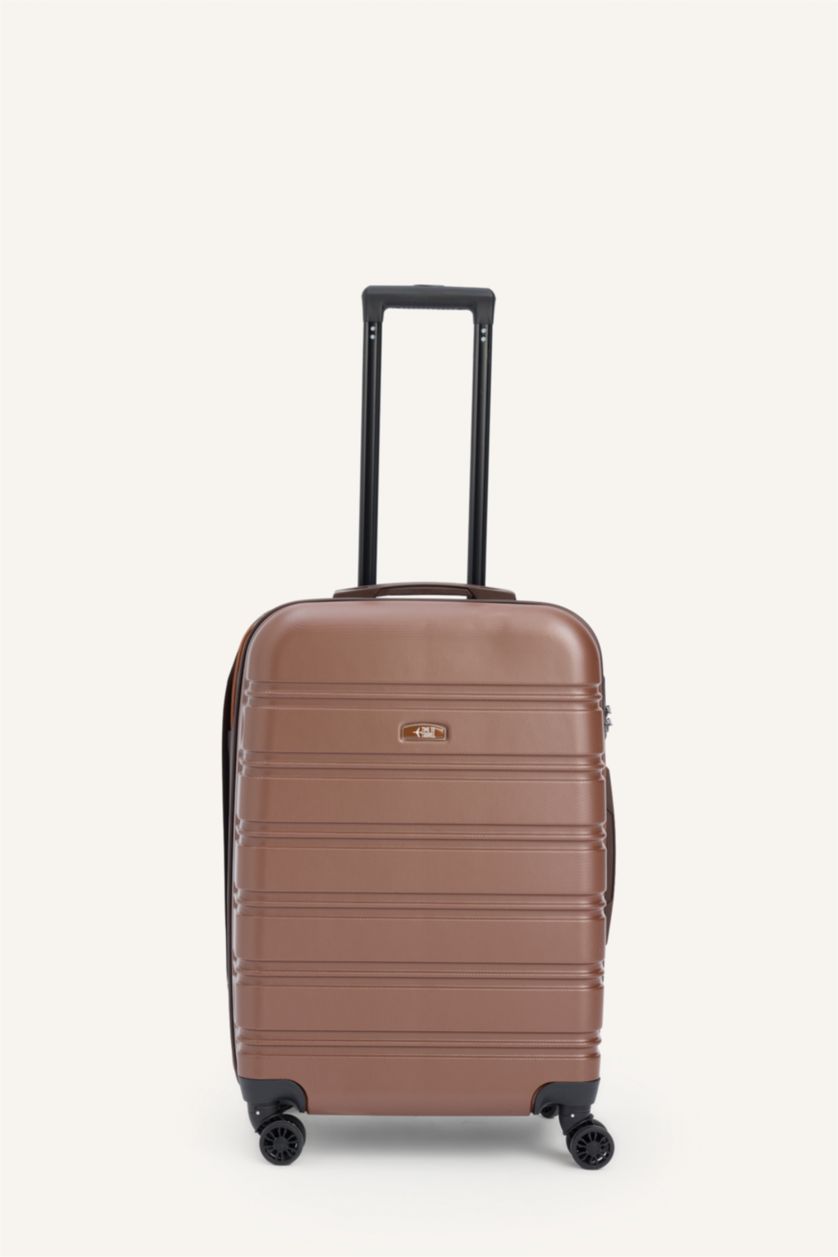 Kadın Kahve Unisex Sert Kapaklı Büyük Boy	 Valiz