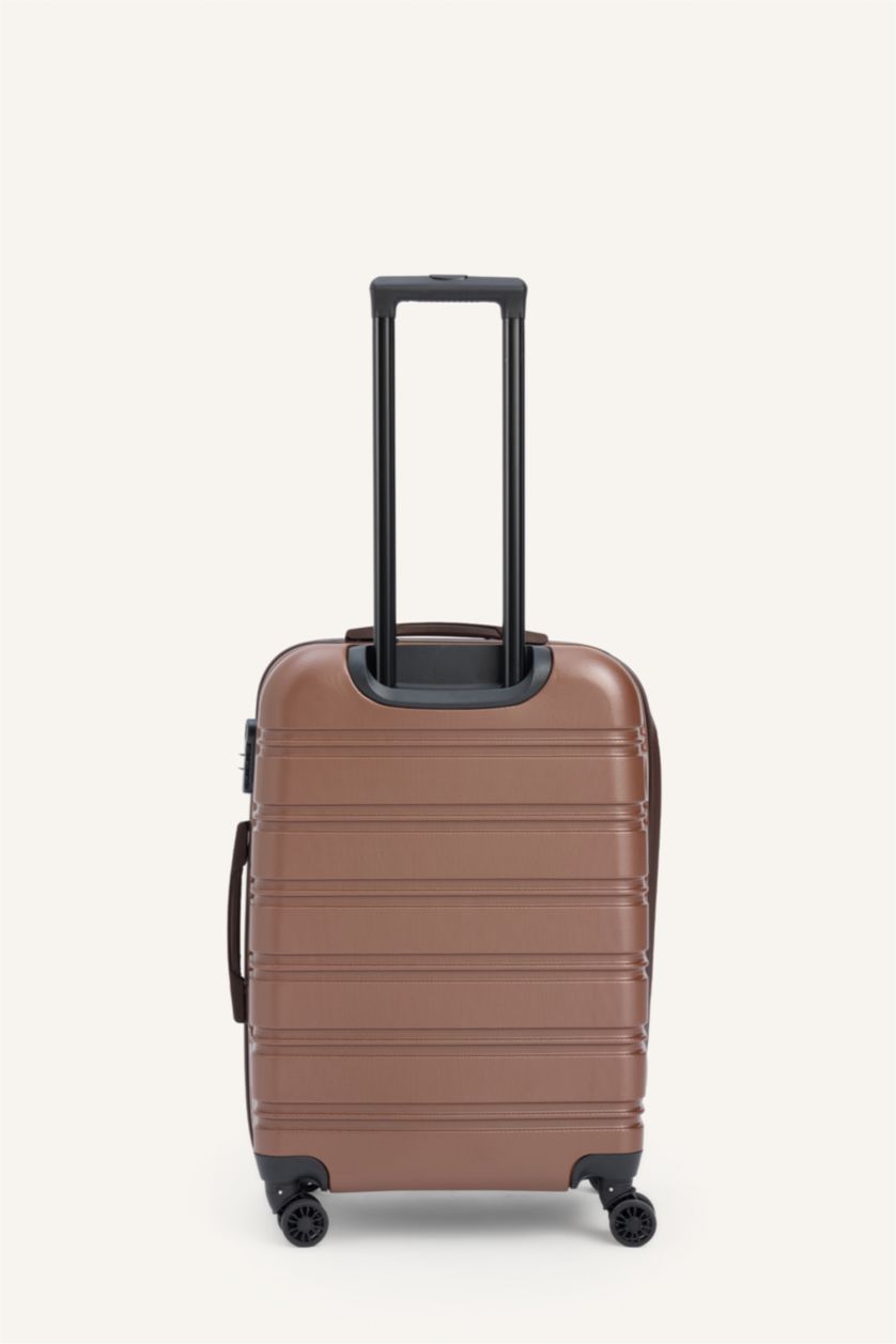 Kadın Kahve Unisex Sert Kapaklı Büyük Boy	 Valiz