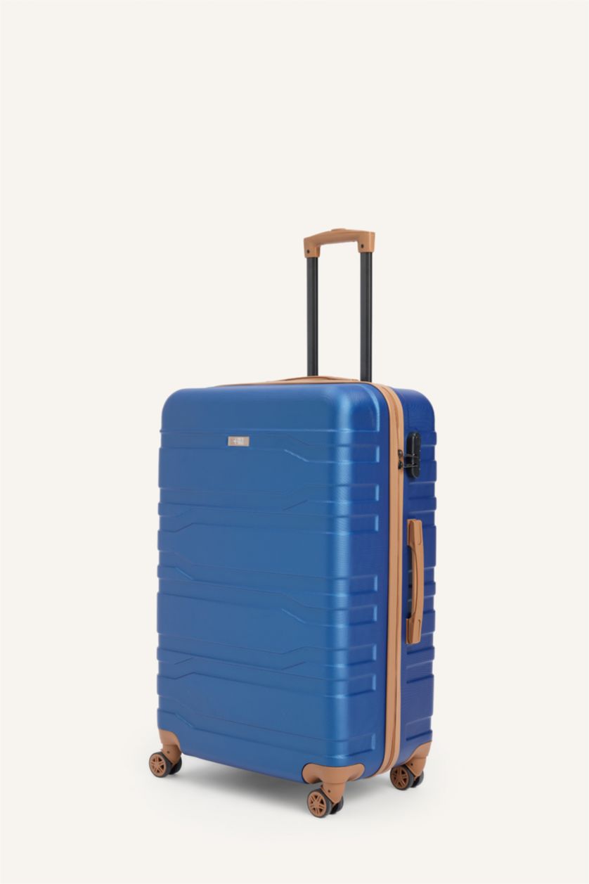 Kadın Mavi Büyük Unisex Sert Kapaklı Büyük Boy	 Valiz