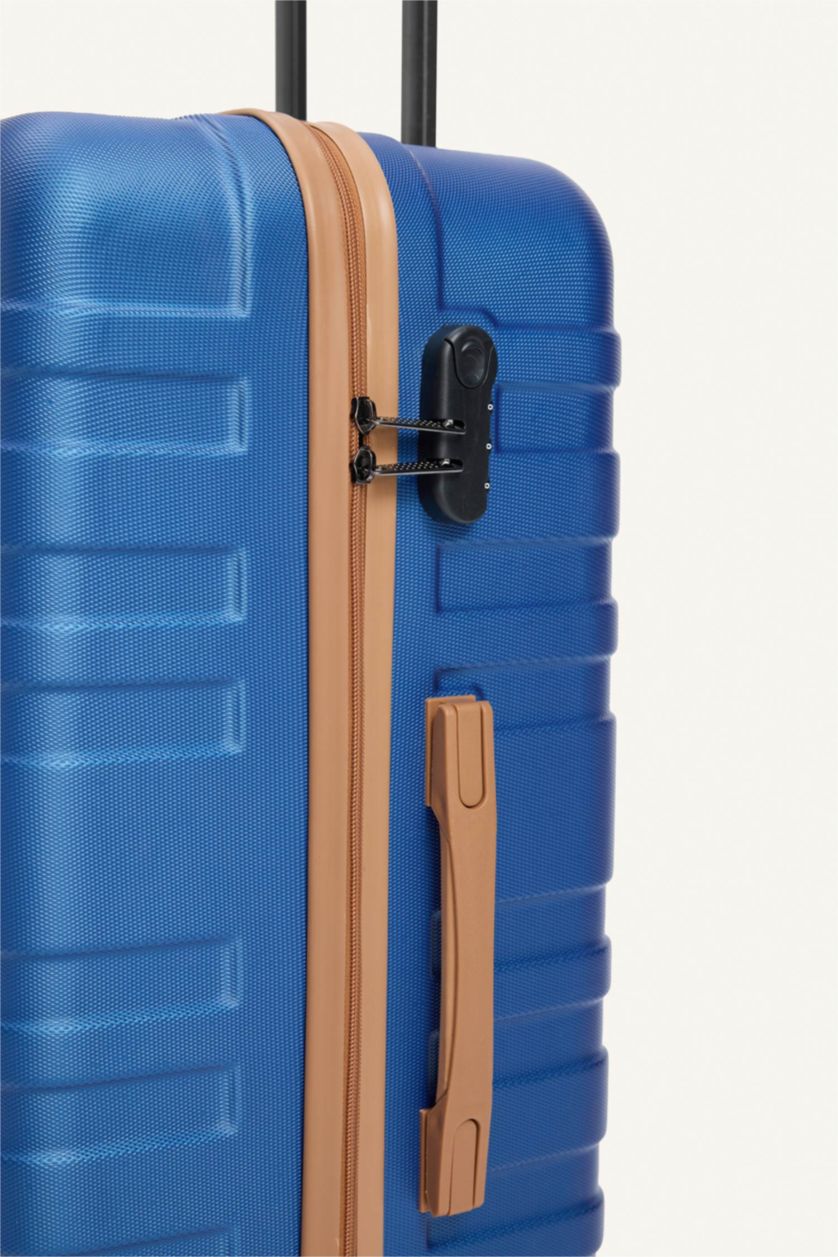 Kadın Mavi Büyük Unisex Sert Kapaklı Büyük Boy	 Valiz