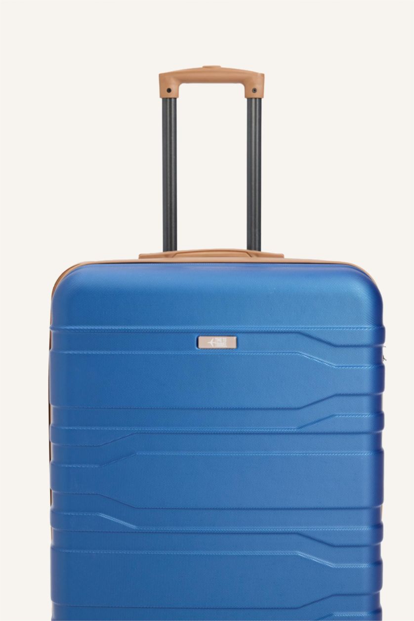 Kadın Mavi Büyük Unisex Sert Kapaklı Büyük Boy	 Valiz