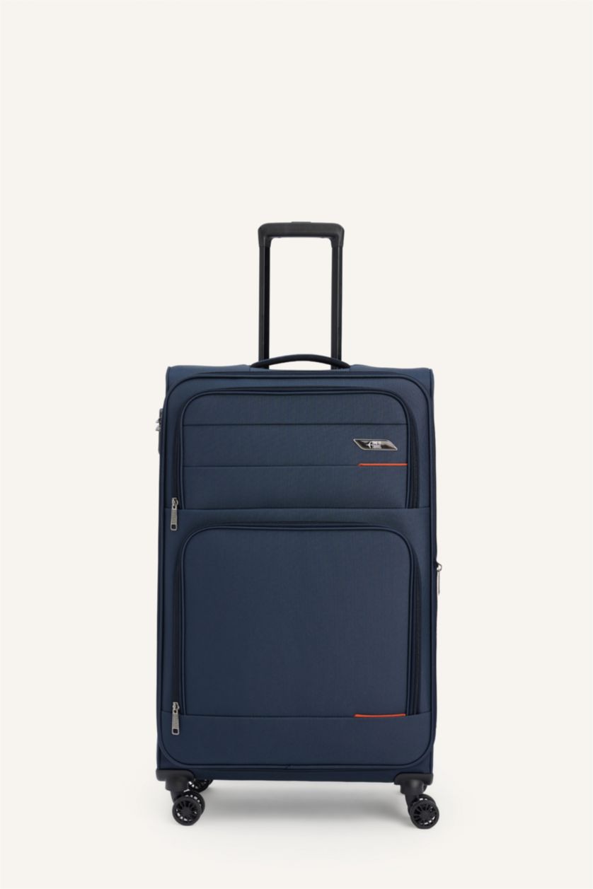 Kadın Lacivert Büyük Unisex Sert Kapaklı Büyük Boy	 Valiz