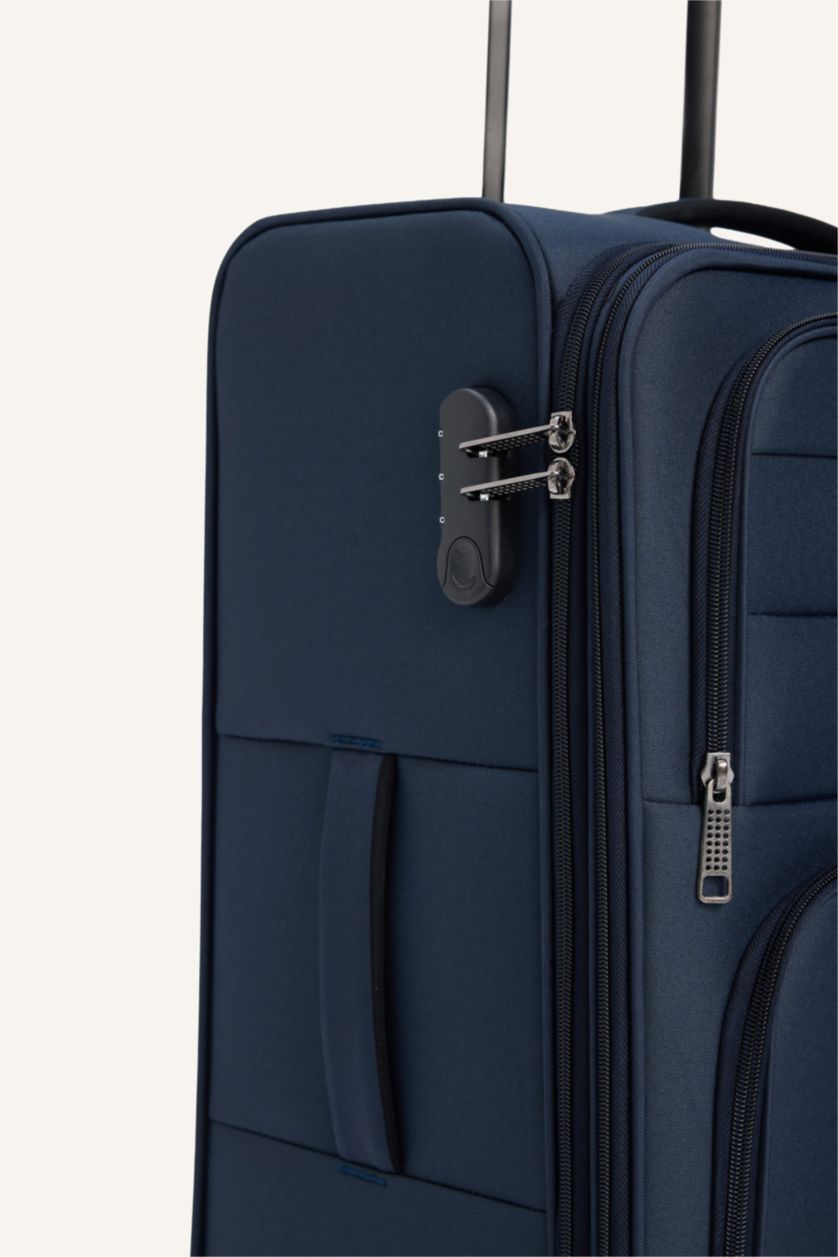 Kadın Lacivert Orta Unisex Sert Kapaklı Büyük Boy	 Valiz