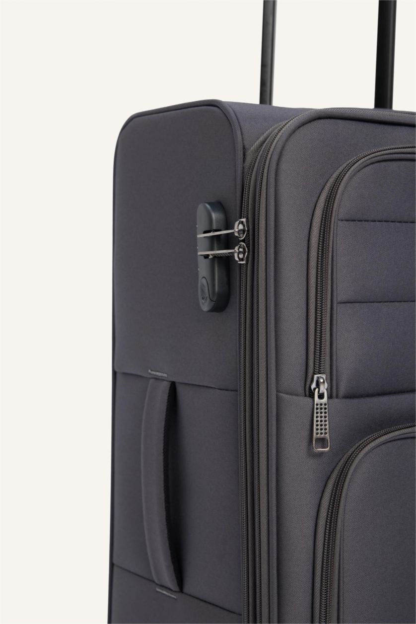 Kadın Gri Orta Unisex Sert Kapaklı Büyük Boy	 Valiz