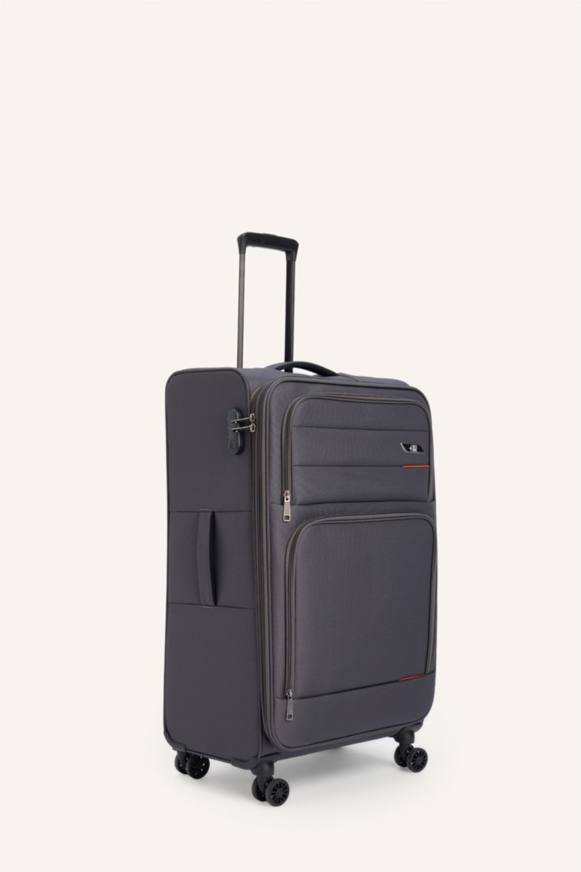 Kadın Gri Unisex Sert Kapaklı Büyük Boy	 Valiz