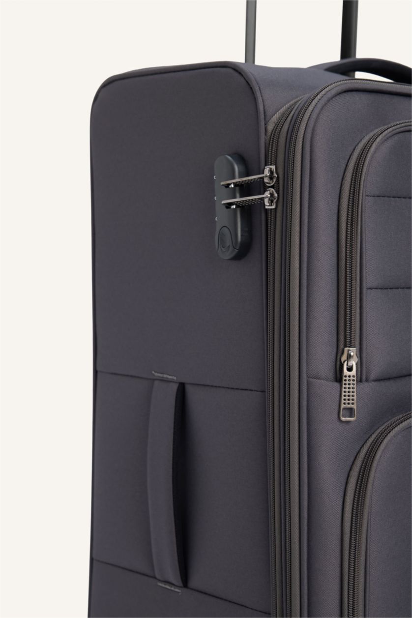 Kadın Gri Unisex Sert Kapaklı Büyük Boy	 Valiz