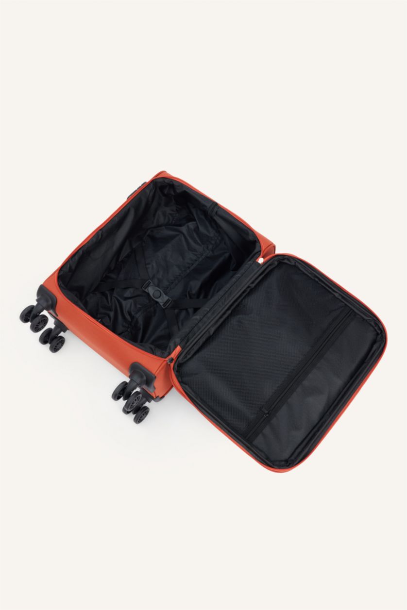 Kadın Turuncu Küçük Unisex Sert Kapaklı Büyük Boy Valiz