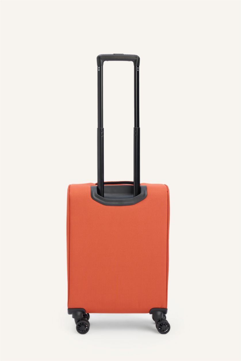 Kadın Turuncu Küçük Unisex Sert Kapaklı Büyük Boy Valiz