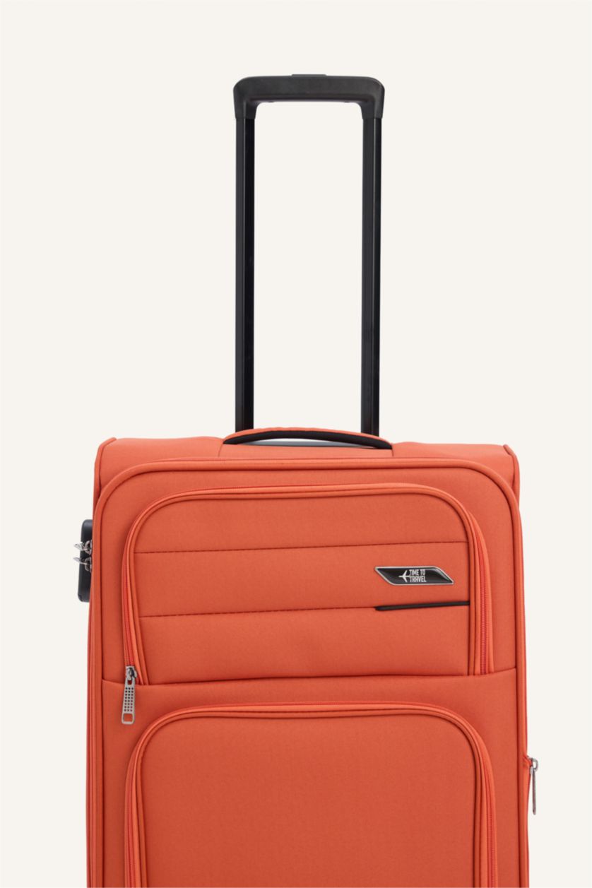 Kadın Turuncu Orta Unisex Sert Kapaklı Büyük Boy	 Valiz