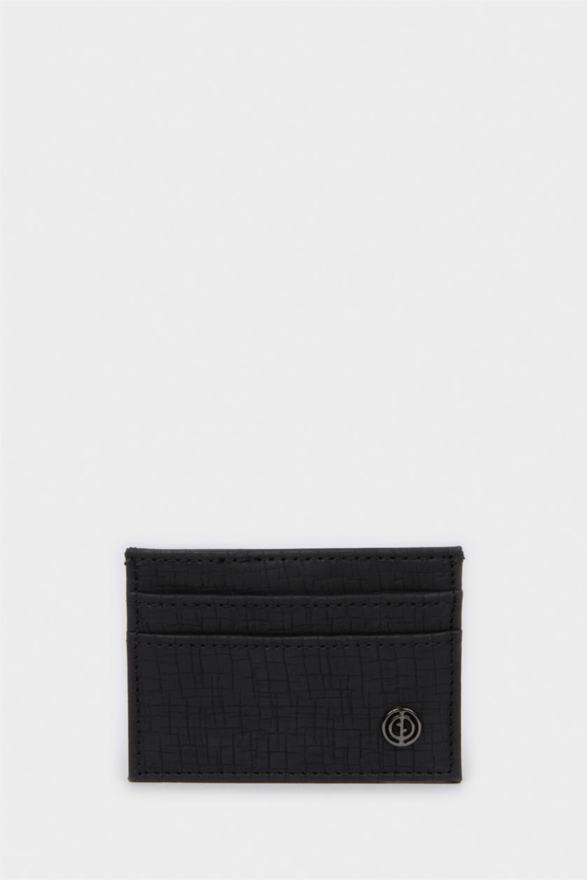 Erkek Siyah Erkek Suni Deri Kartlık