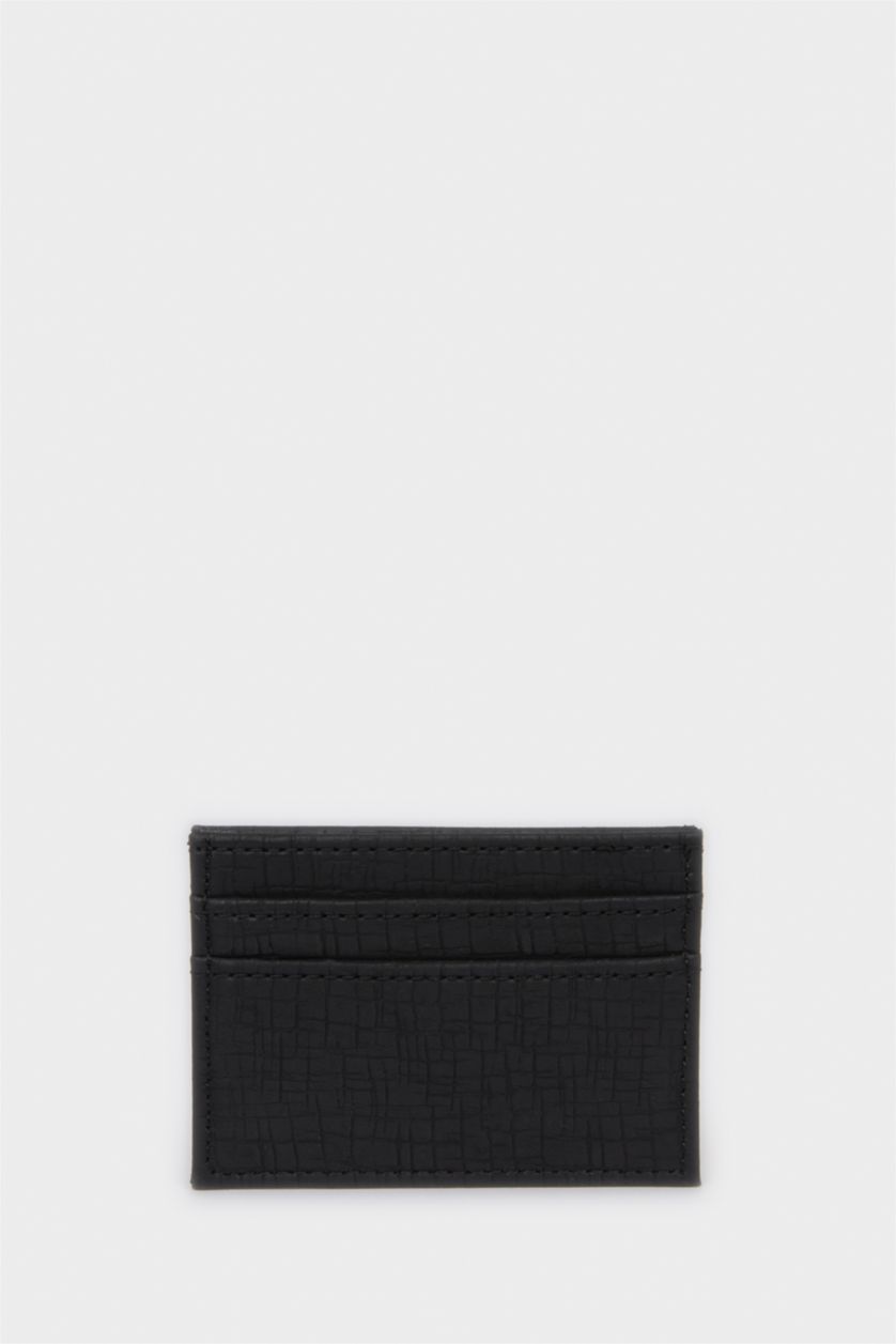 Erkek Siyah Erkek Suni Deri Kartlık