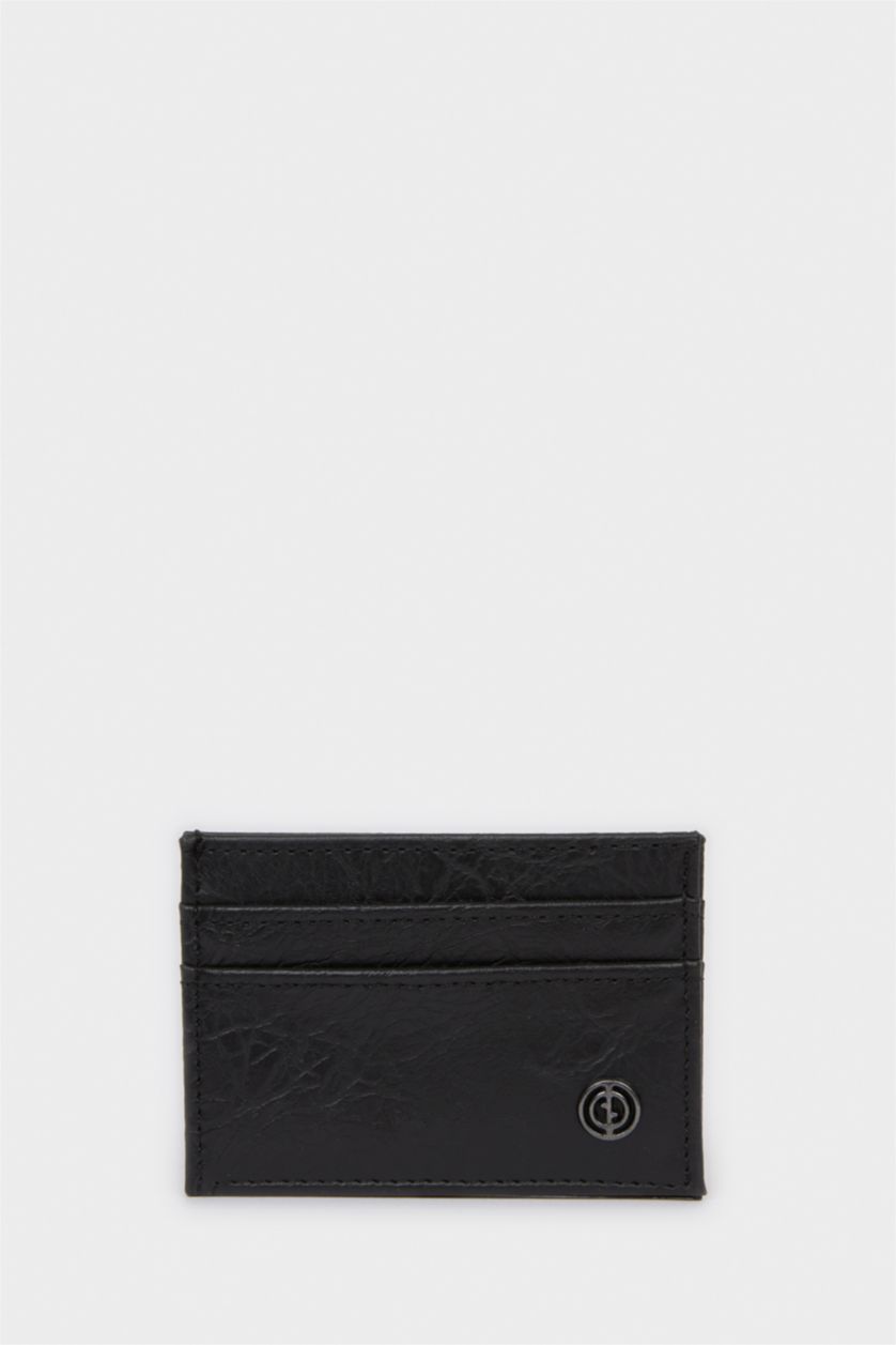 Erkek Siyah Erkek Suni Deri Kartlık