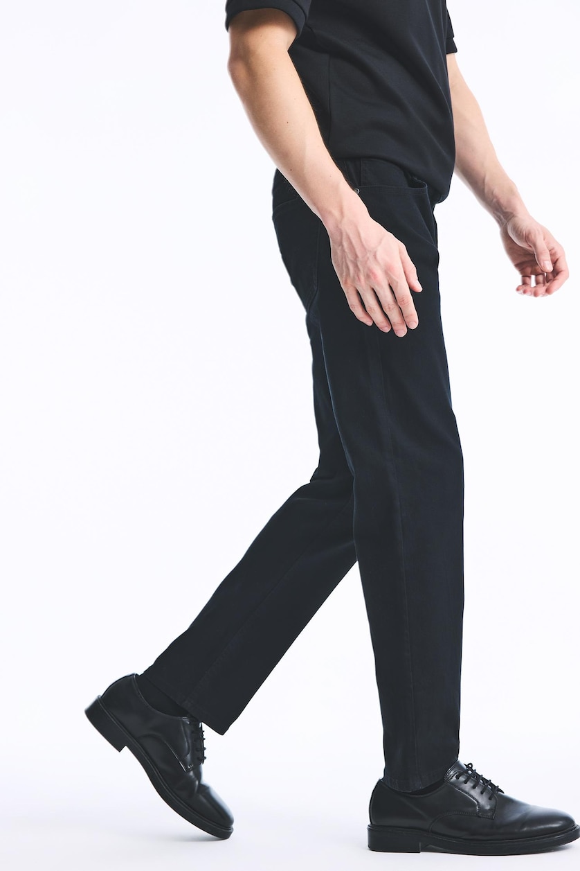 Erkek Siyah Sergio Regular Fıt Normal Bel Jean Pantolon