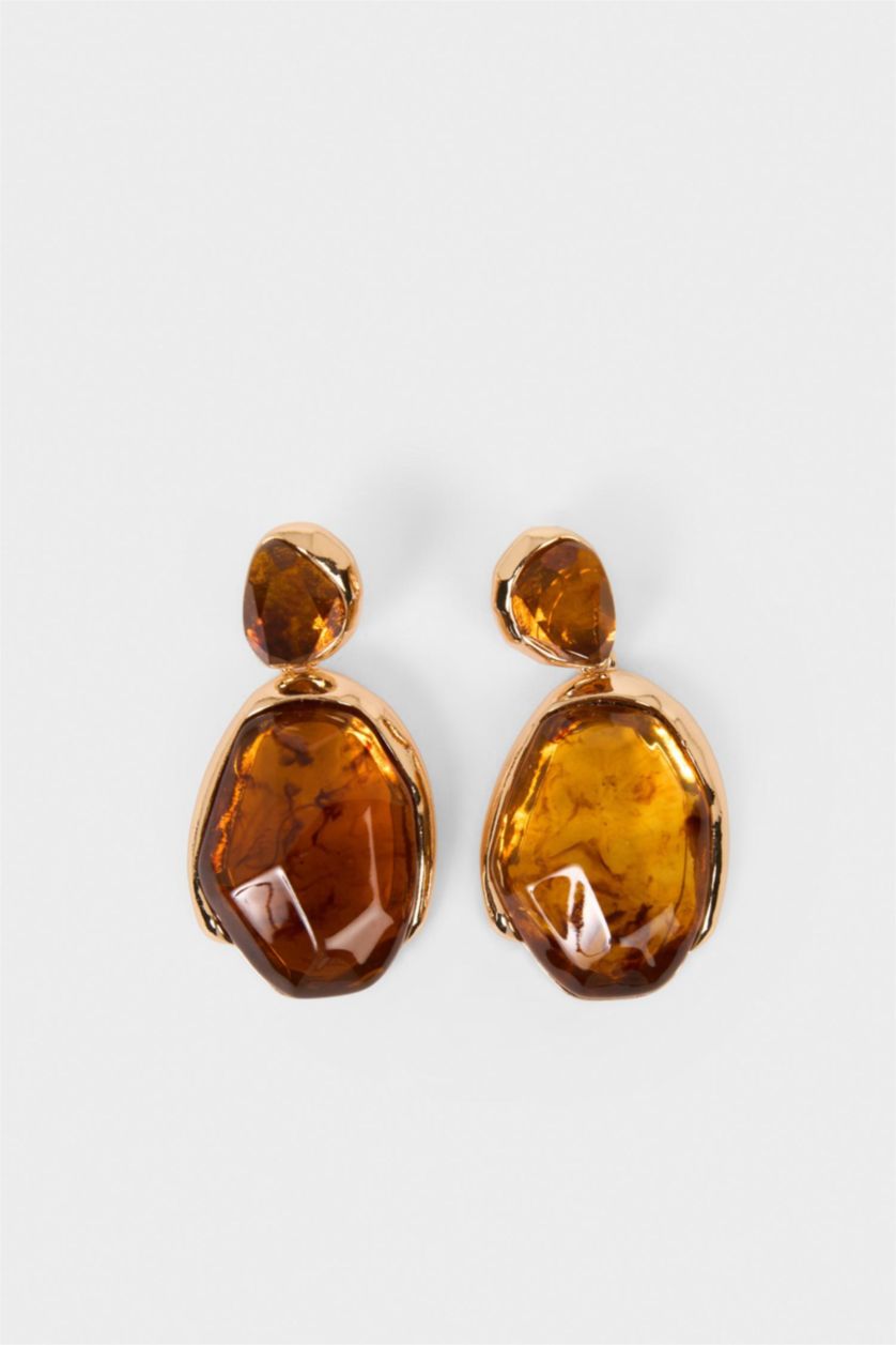 Women Light Brown Earring
