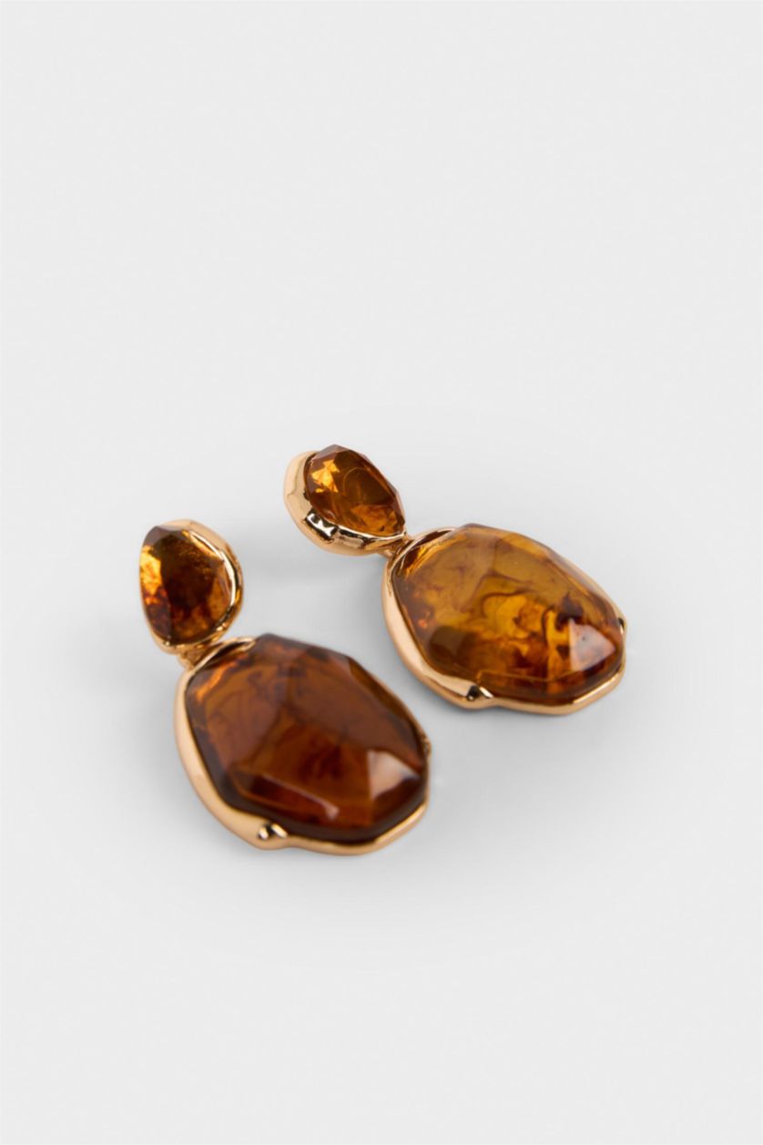 Women Light Brown Earring