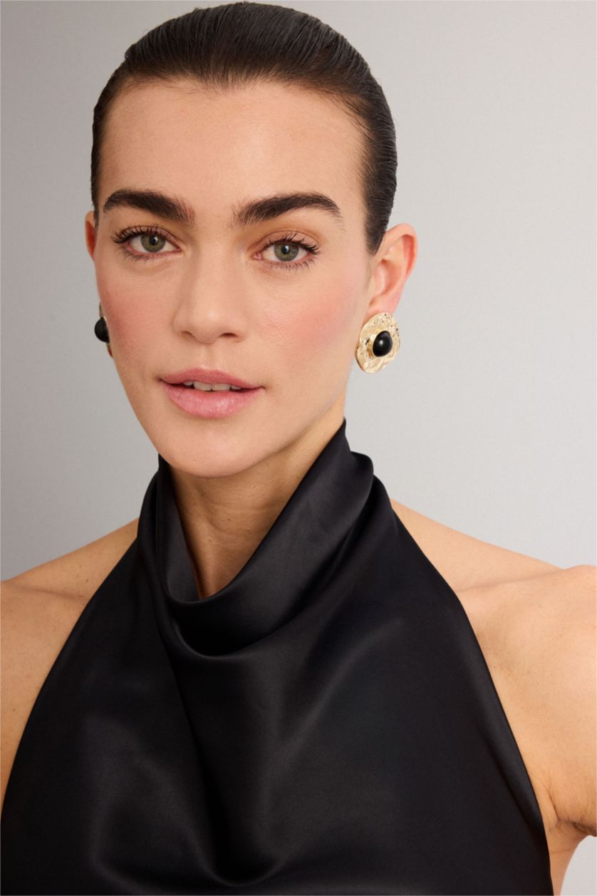 Kadın Siyah Kadın Küpe